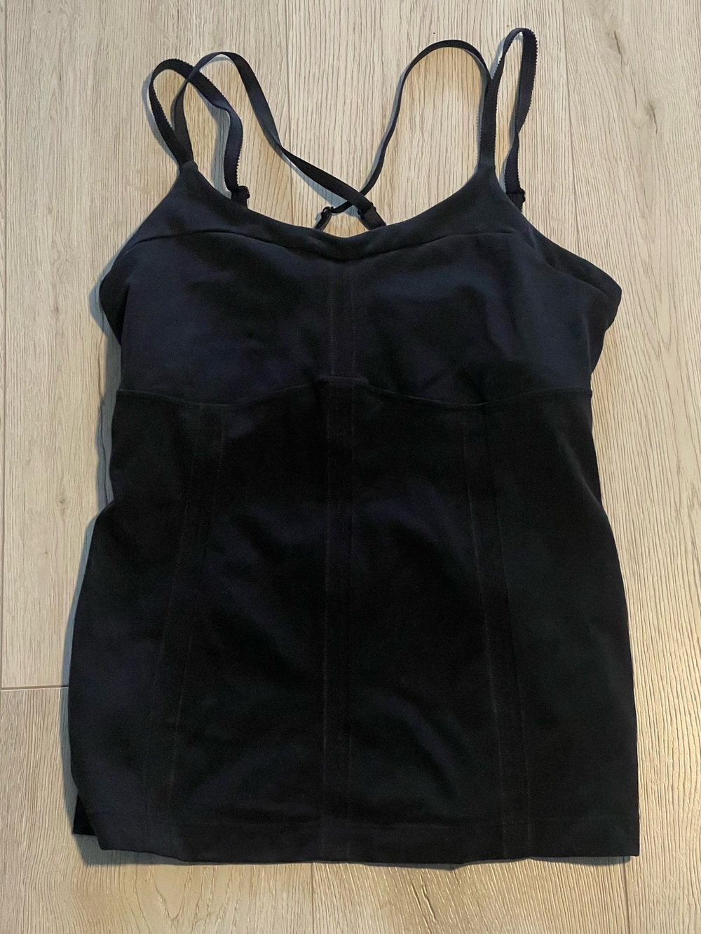Lululemon Centered Pose Tank - Black Strappy Athletic Top